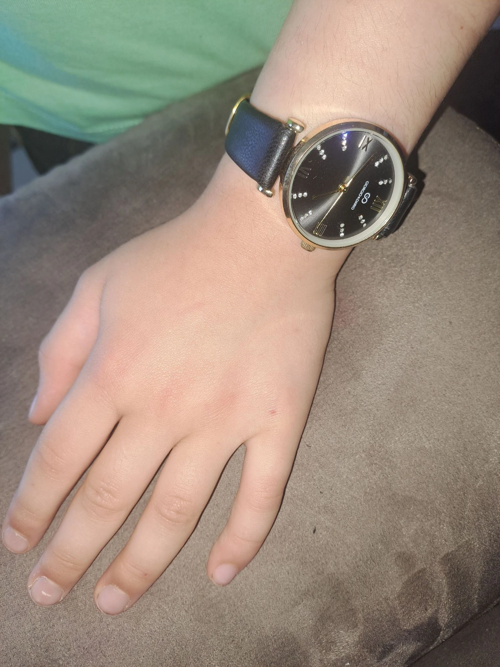 Montre noire Giorgio Dario
